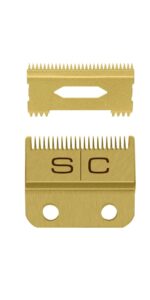 StyleCraft Fixed Gold Fade Blade with Gold Slim Deep Tooth Cutter #SC521G