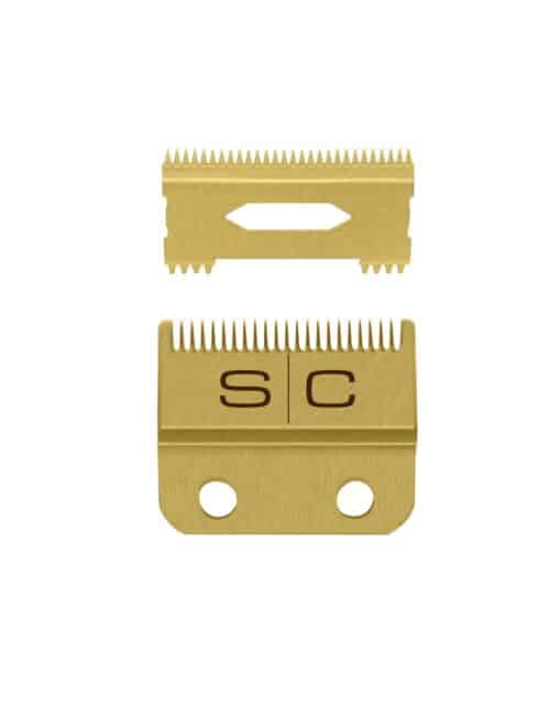 StyleCraft Fixed Gold Fade Blade with Gold Slim Deep Tooth Cutter #SC521G