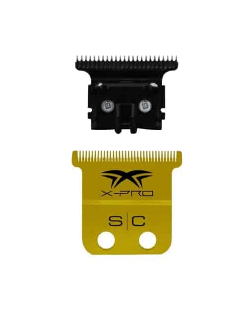 StyleCraft Fixed X-Pro Precision Gold Trimmer Blade with DLC "The One" Deep Tooth Cutter #SC523GB