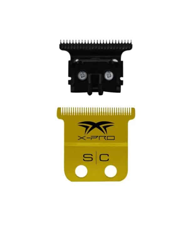 StyleCraft Fixed X-Pro Precision Gold Trimmer Blade with DLC "The One" Deep Tooth Cutter #SC523GB