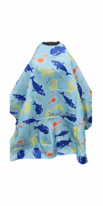 Vincent Kids Cutting Cape Blue Marine Pattern - VT2409