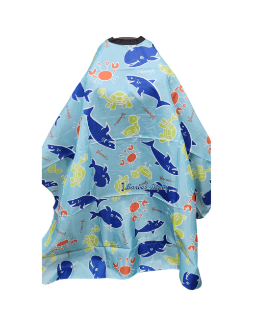 Vincent Kids Cutting Cape Blue Marine Pattern - VT2409