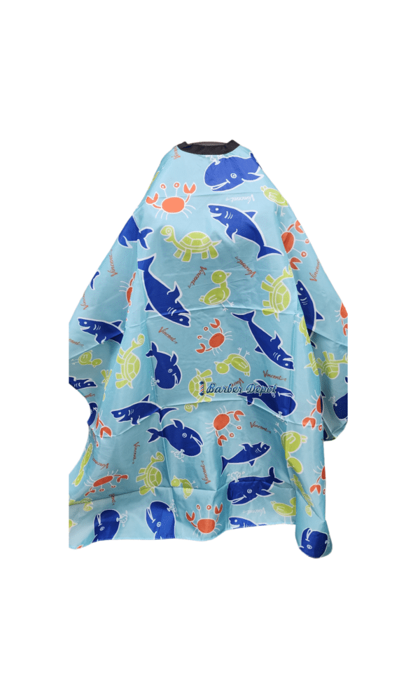 Vincent Kids Cutting Cape Blue Marine Pattern - VT2409
