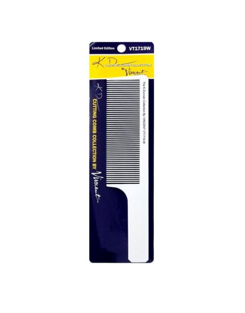 Vincent KD Ceramic White Cutting Comb #VT1719W