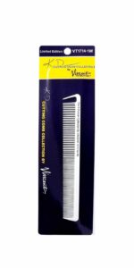 Vincent KD Ceramic White Hook All Purpose Comb #VT1714-1W
