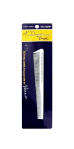 Vincent KD Ceramic White Tapering Comb #VT1718W