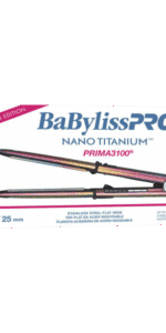 BabylissPro Limited Edition Iridescent Nano Titanium Prima 3100 1" Flat Iron #BNTRB3100TUC