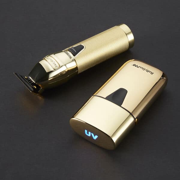 BabylissPro LimitedFX Collection GoldFX Trimmer and UVFoil Single Foil Shaver Combo #FXLFHOLPKG