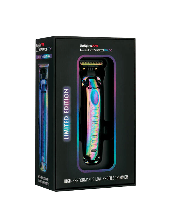 BabylissPro Lo-ProFX Limited Edition Iridescent Trimmer #FX726RB - Package Angled