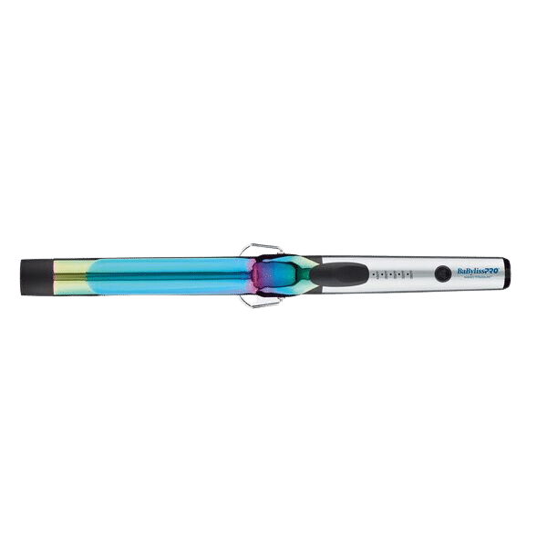 BabylissPro Nano Titanium Limited Edition Iridescent 1 ¼" Extended Barrel Curling Iron #BNTWRB125XLUC - top view