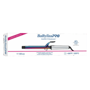 BabylissPro Nano Titanium Limited Edition Iridescent 1" Extended Barrel Curling Iron #BNTWRB100XLUC