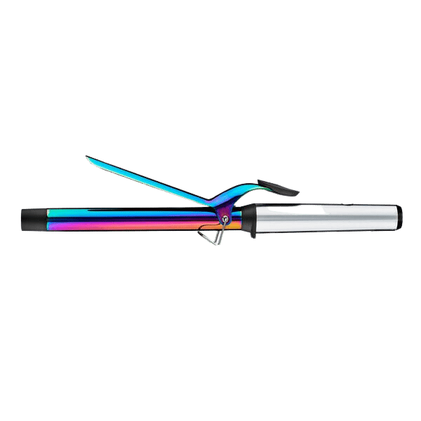 BabylissPro Nano Titanium Limited Edition Iridescent 1" Extended Barrel Curling Iron #BNTWRB100XLUC - Side view open