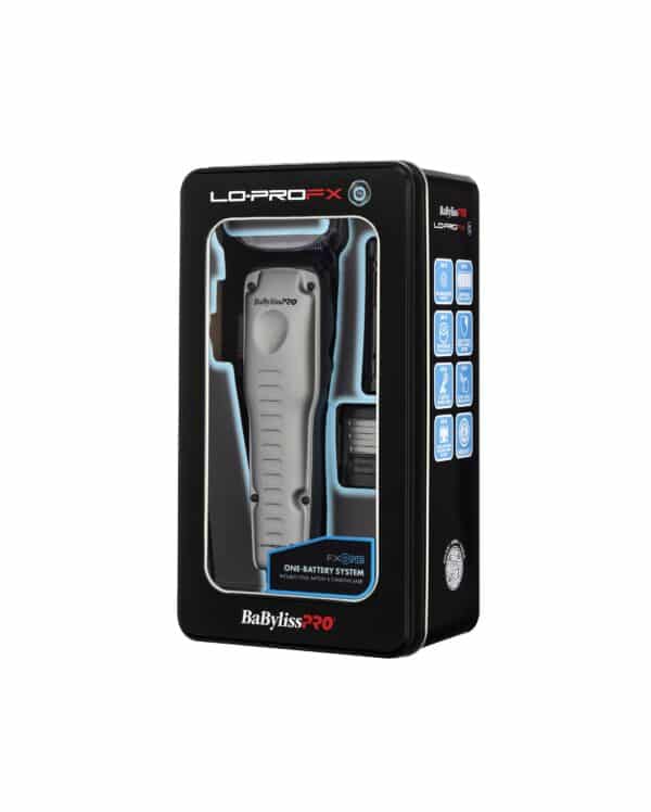 BabylissPro FXOne Lo-ProFX Clipper Gray #FX829 Package Angle Left