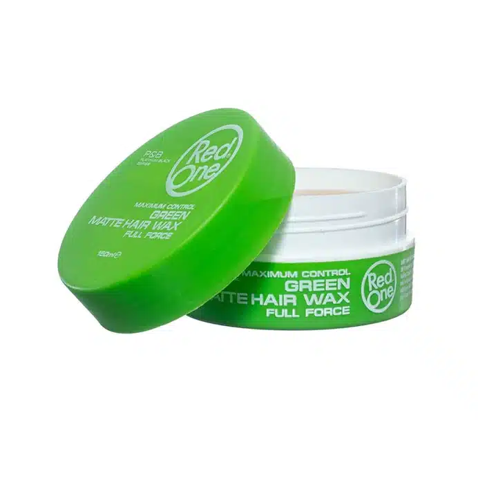 Red One Green Matte Hair Wax 150ml top open