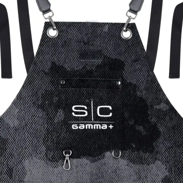 StyleCraft Black Camo Barber Apron #SC314B - Close Up