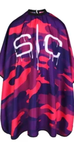 StyleCraft Pink Camo Barber Cape - #SC323PK