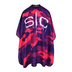 StyleCraft Pink Camo Barber Cape - #SC323PK
