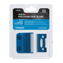 BabylissPro Blue Titanium Metal Injection Molded (MIM) Precision Fade Blade 27 Tooth #FX8027BL - Package Front