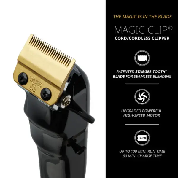 Wahl 5 Star Cordless Black Magic Clip #3026432 - Info