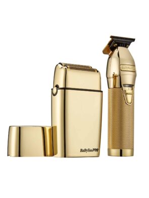 BabylissPro Limited Edition Gold Trimmer and Double Foil Shaver Value Pack #FXDUOFS2TG - View 2