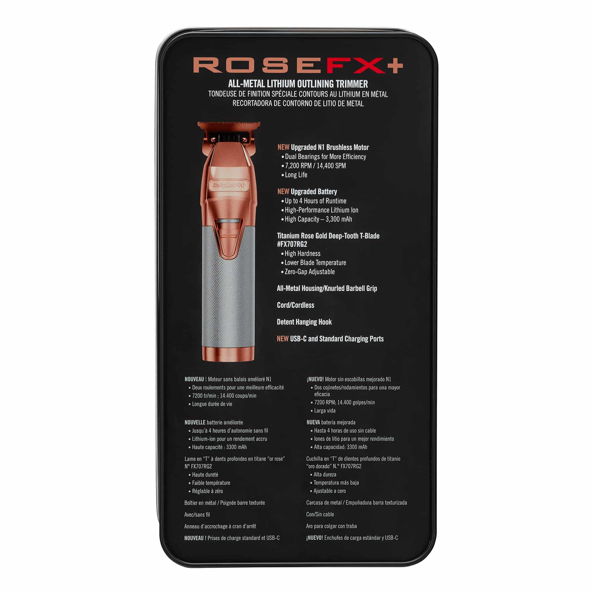 BaByliss Pro FX 787G ゴールド　バリカン トリマー GoldFX+ All-Metal Lithium Outlining Trimmer | BaBylissPRO