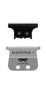 Gamma X-Pro Wide Stainless Steel Fixed Blade with "The One" DLC Moving Trimmer Blade #GP528SB