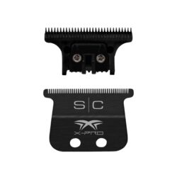 StyleCraft X-Pro Wide Black Diamond Fixed Blade with "The One" Cutter Trimmer Blade Set #SC536B