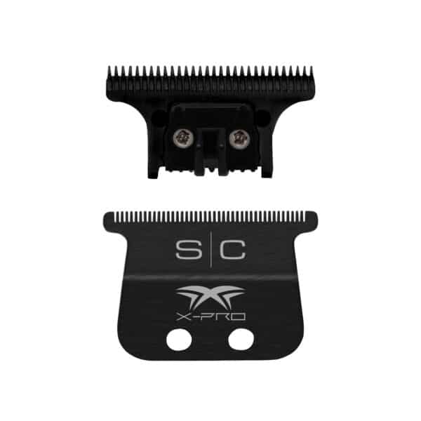StyleCraft X-Pro Wide Black Diamond Fixed Blade with "The One" Cutter Trimmer Blade Set #SC536B