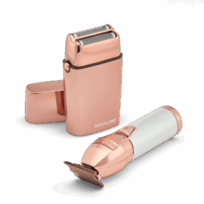 BabylissPro Limited Edition Rose Gold Trimmer and Double Foil Shaver Value Pack #FXDUOFS2TRG - Tools Displayed