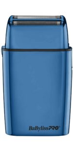BabylissPro FoilFX02 Limited Edition Blue Metal Double Foil Shaver #FXFS2BL