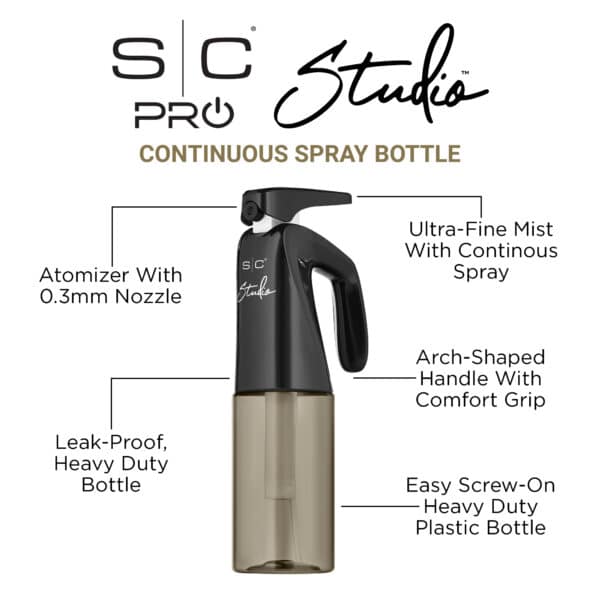 StyleCraft Studio Spray Bottle #SC334B - info