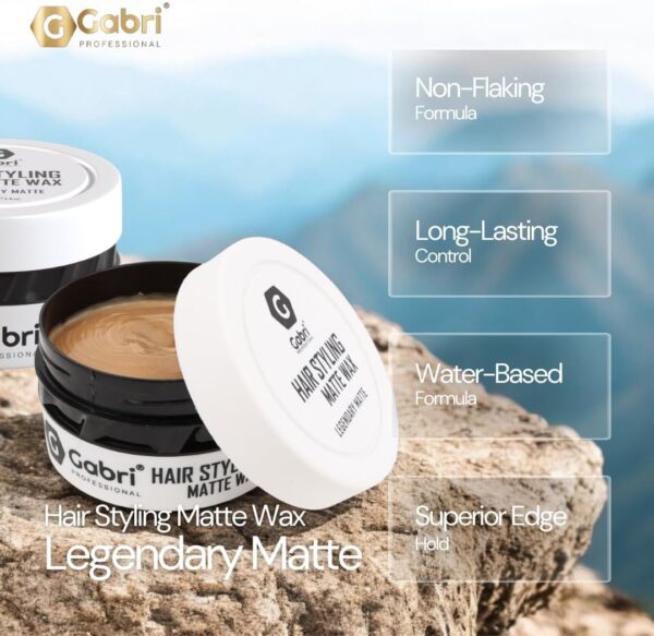 Gabri Hair Styling Matte Wax - Legendary Matte 150ml - Info