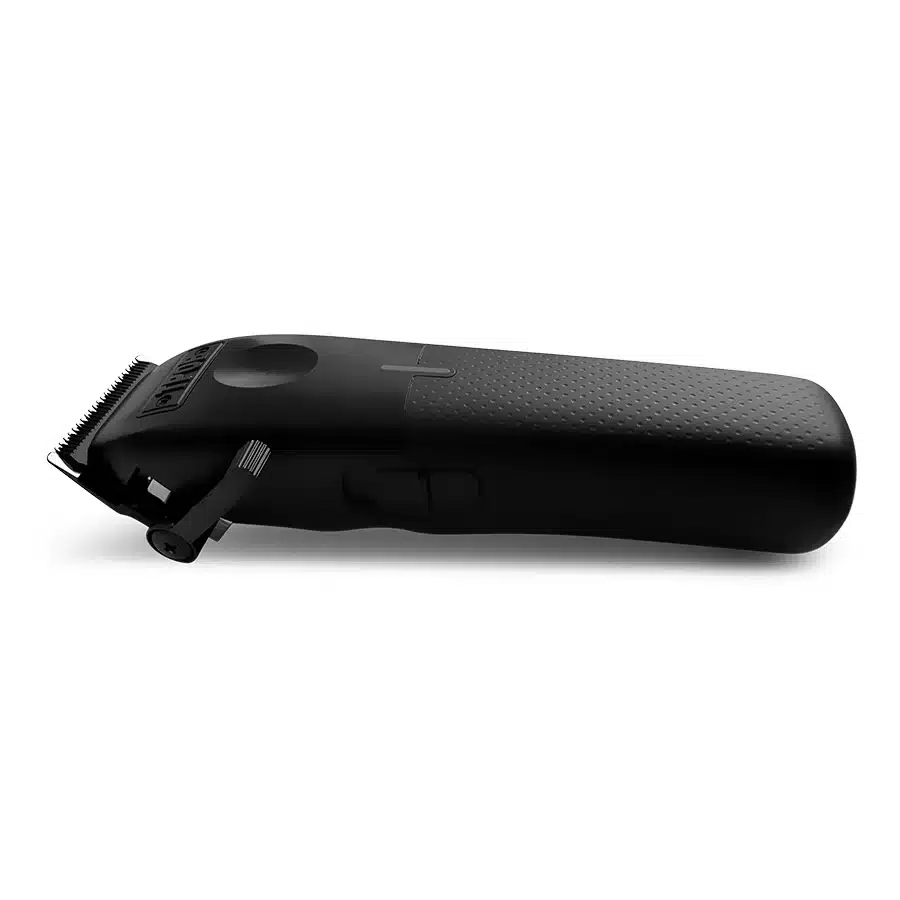 TPOB Play Clipper (Black & White) - Side Lever View