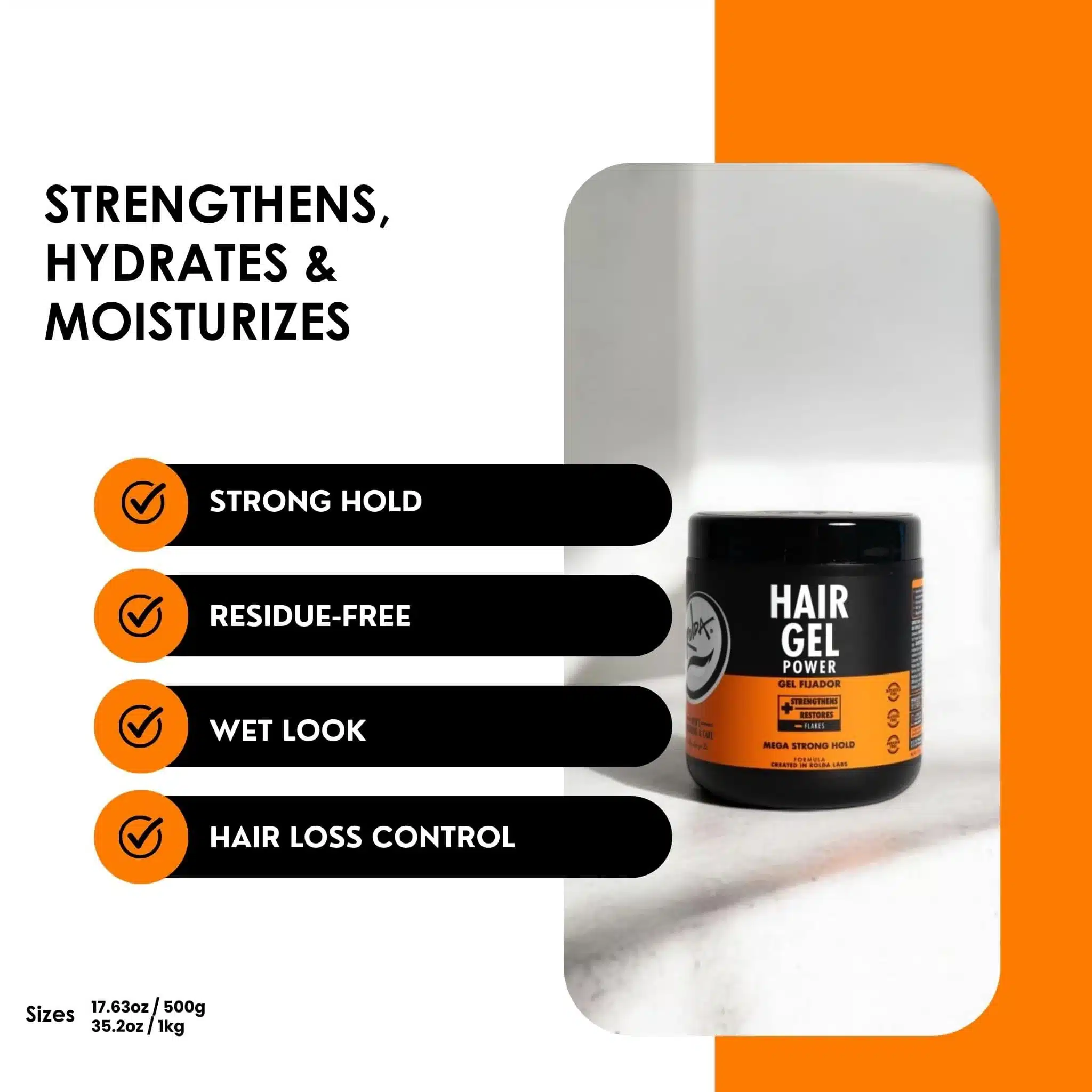 Rolda Power Hair Gel 500g Info
