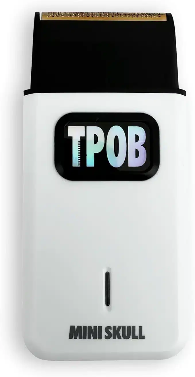 TPOB Mini Skull Shaver White - Close Up