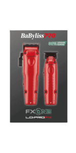 BabylissPro FXOne Lo-ProFX Limited Edition Matte Red Clipper and Trimmer Gift Set #FX129MRPK