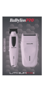BabylissPro Limited Edition LithiumFX+ Trimmer and Double-Foil Shaver Prepack (Pink) #FX73FSTPKMP