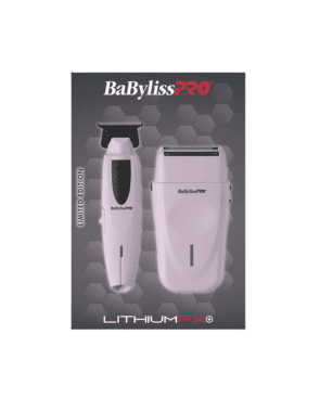 BabylissPro Limited Edition LithiumFX+ Trimmer and Double-Foil Shaver Prepack (Pink) #FX73FSTPKMP