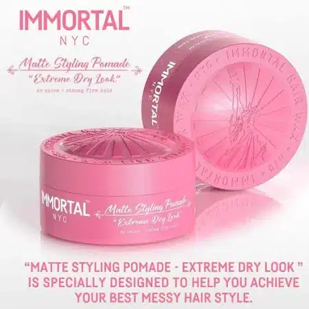 Immortal NYC Matte Styling Pomade - Extreme Dry Look - Info