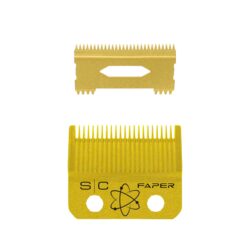 StyleCraft Gold Faper Blade with Gold Deep Slim Cutting Blade #SC525G