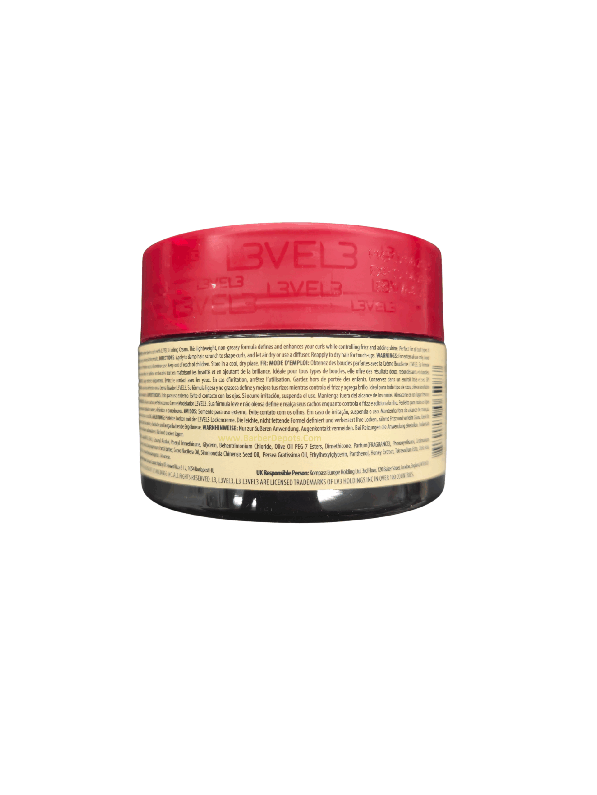 L3VEL3 Curl Cream - back