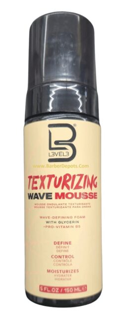 L3VEL3 Texturizing Wave Mousse 5oz