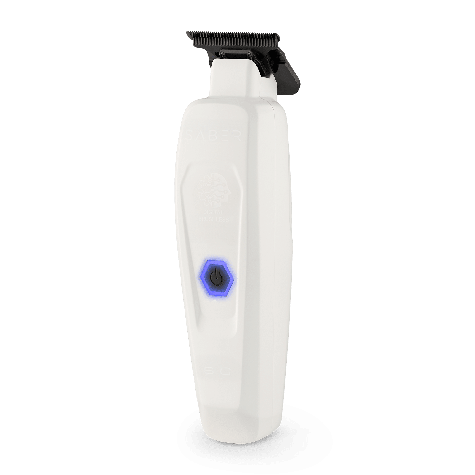 StyleCraft Saber Trimmer White #SC421W - angled left