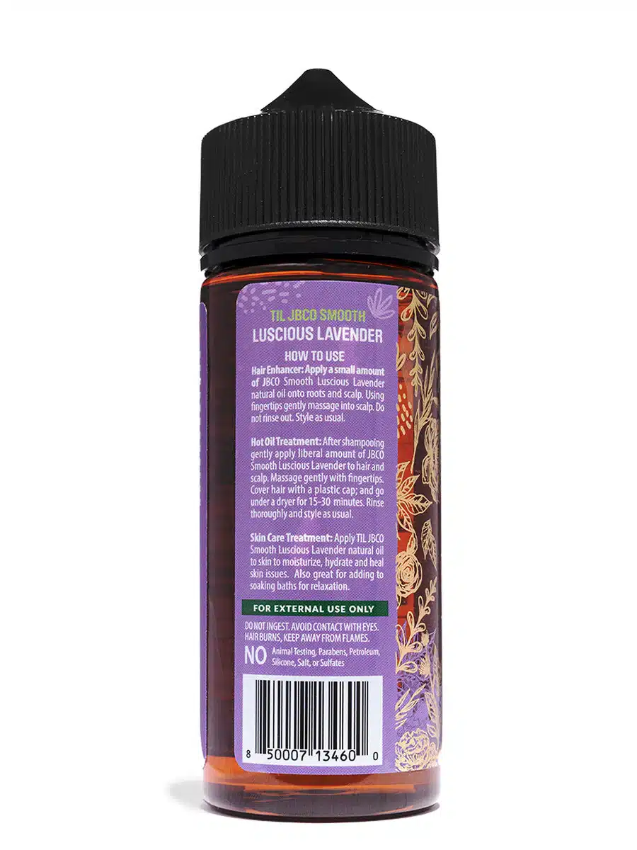 Tropic Isle Living - Jamaican Black Castor Oil - Luscious Lavender - back label