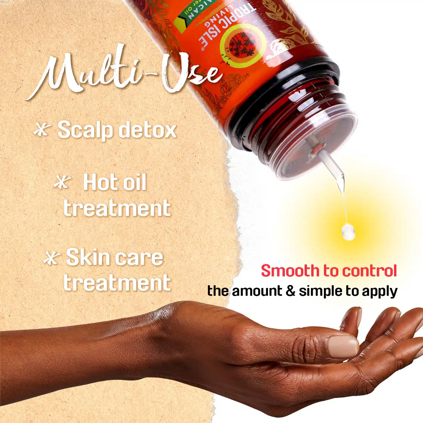 Tropic Isle Living - Jamaican Black Castor Oil - Tantalizing Tea Tree - info 2