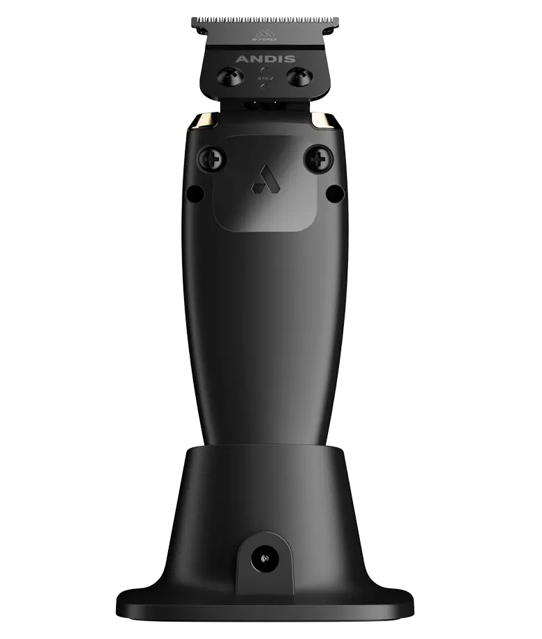 Andis GTX-EXO II Gold Trimmer #562168 - On charging stand back