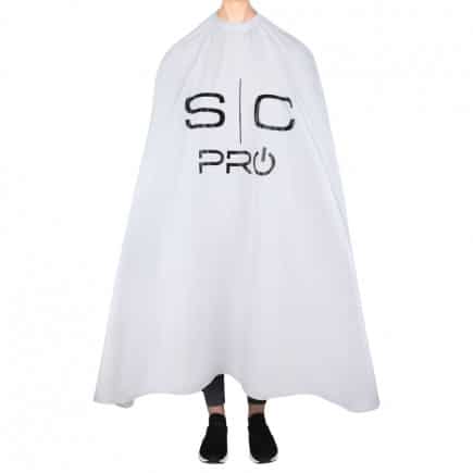 StyleCraft Pro Studio Cape White #SC340W - On person