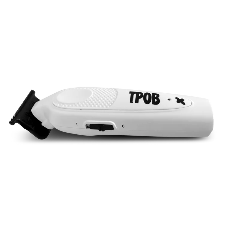 TPOB X Deluxe Trimmer Whiteout Edition - Side power switch view
