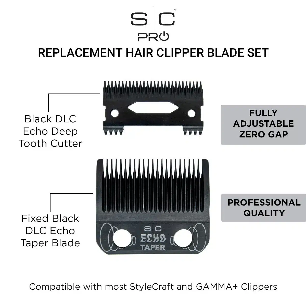 StyleCraft Echo Taper with Deep Tooth Cutter #SC553B - Info