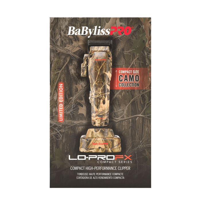 BabylissPro Limited Edition Camo Collection Lo-ProFX Compact Clipper #FX82CAM - Package front